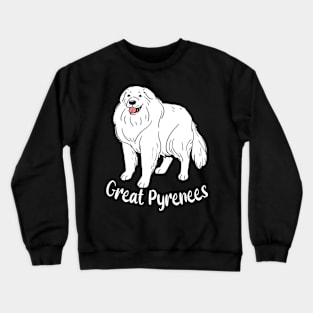 Mountain Guardian Styles Pyrenees Chronicles, Urban Canine Couture Tee Delight Crewneck Sweatshirt
